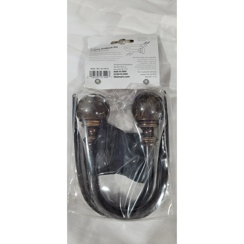 Home Decorators Marble Hook Curtain Holdback (Set of 2)
